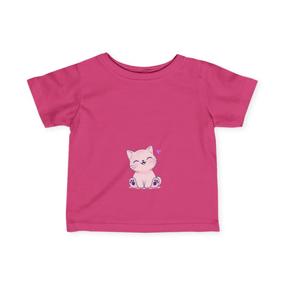 "Kitty With A Heart" - Infant Fine Jersey Tee