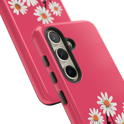 Daisy Flower Phone Case - Vibrant Pink Daisy Design