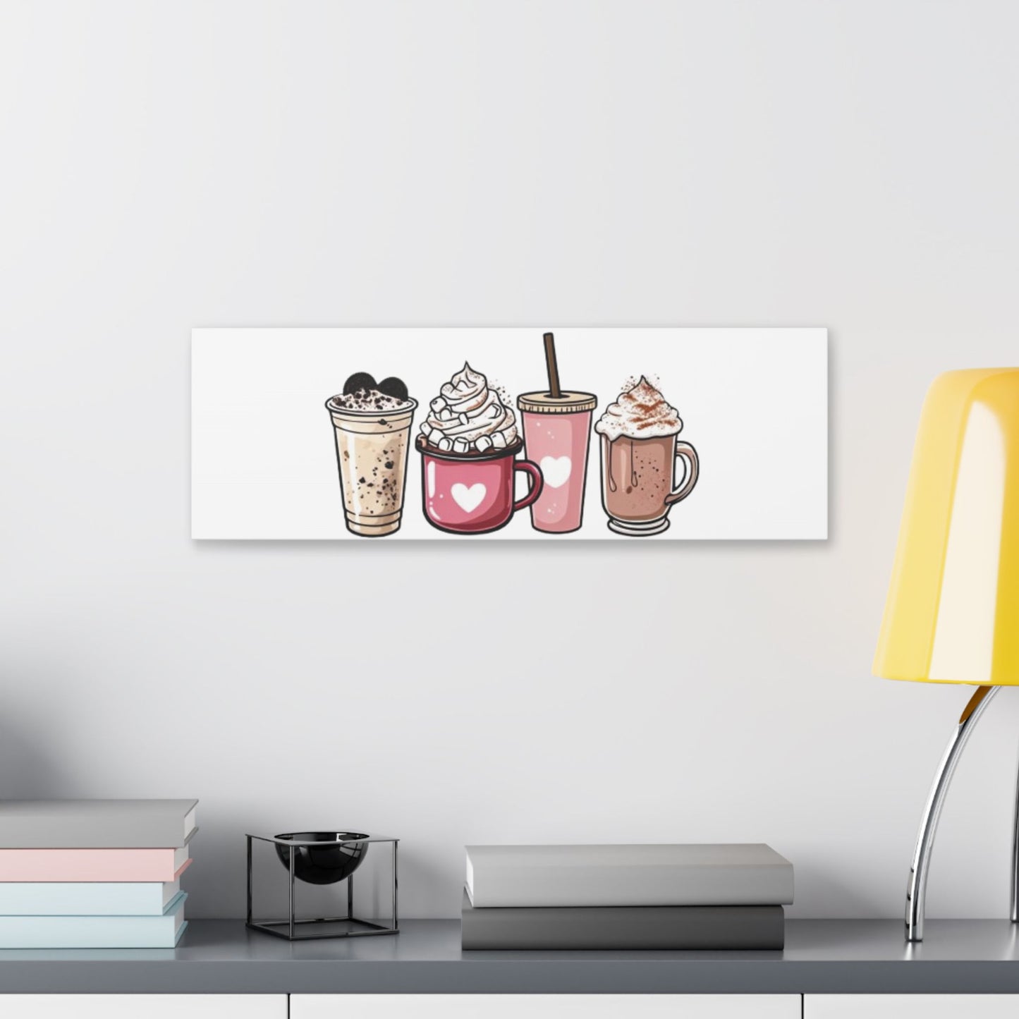 "Coffee Love" Classic Stretched Canvas. With 20 different sizes to choose