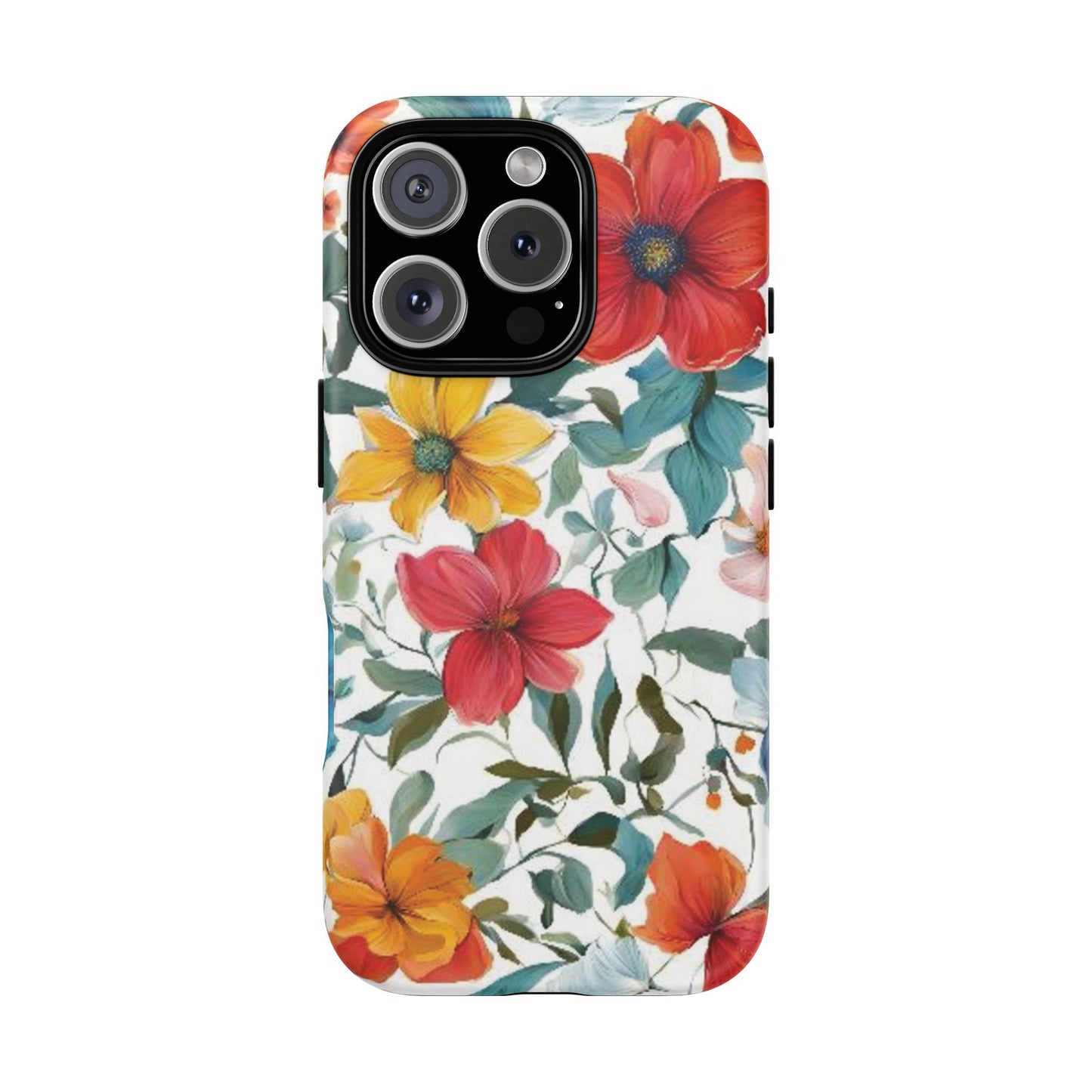 Floral Phone Cases for  iPhone, Samsung Galaxy, and Google Pixel devices - Double layers for extra durability and protection