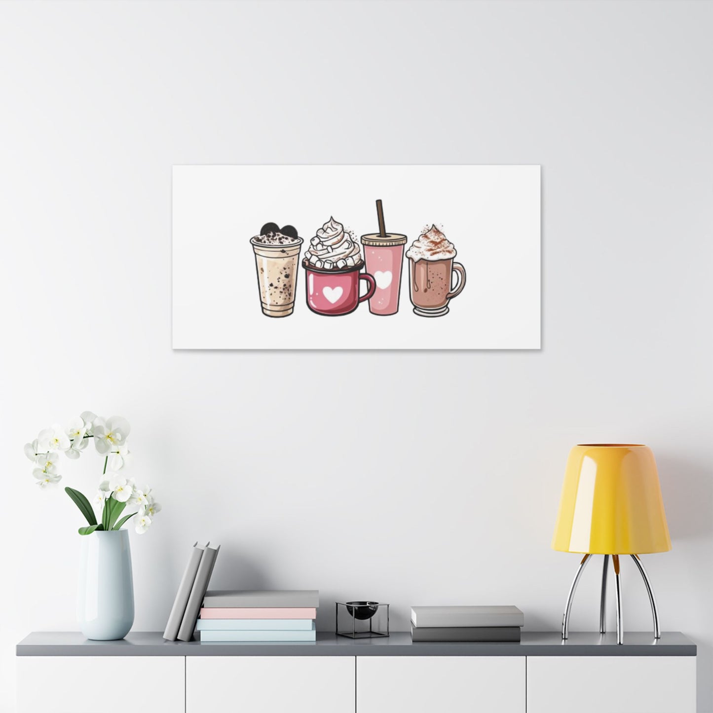 "Coffee Love" Classic Stretched Canvas. With 20 different sizes to choose