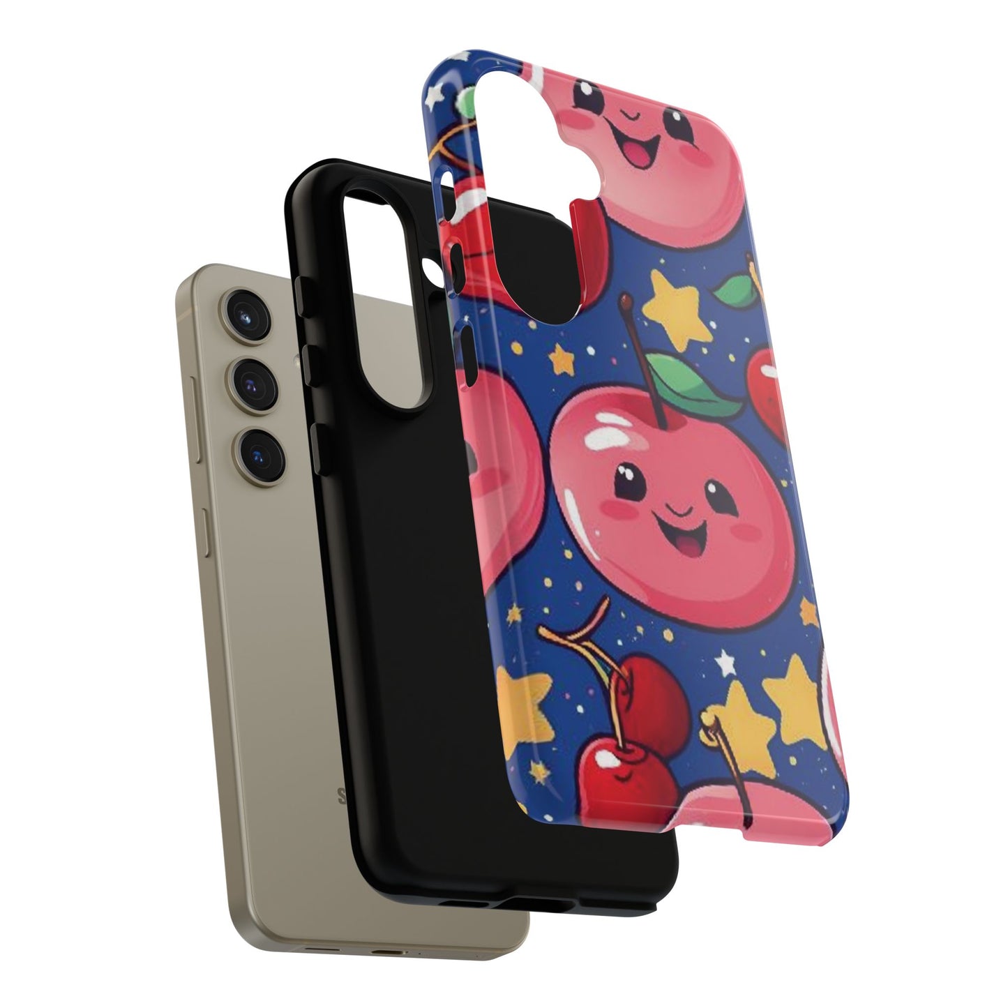 "Cute Cherry In The Sky" Phone Case, Tough Cases - iPhone, Samsung Galaxy, and Google Pixel