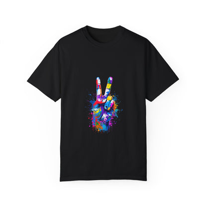 Vibrant Peace Sign - Unisex T-Shirt