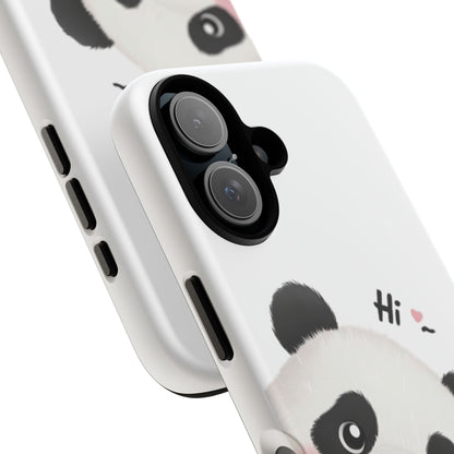 "Hi Cute Panda" Phone Case for iPhone, Samsung Galaxy, and Google Pixel devices