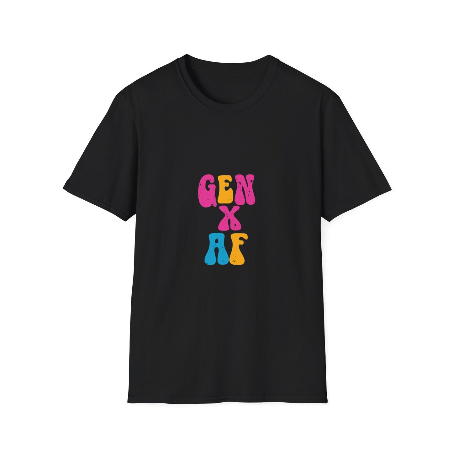 GEN X AF Unisex Softstyle T-Shirt - Retro Vintage Vibe for Nostalgic Millennials