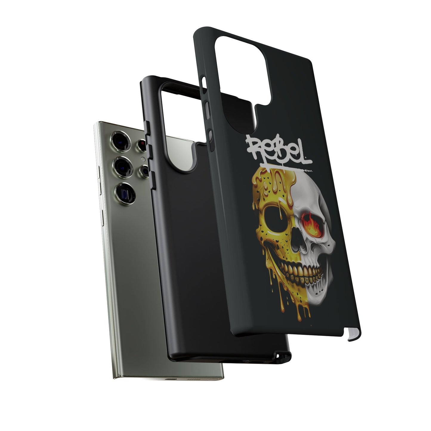 Rebel Skull Phone Case - Black