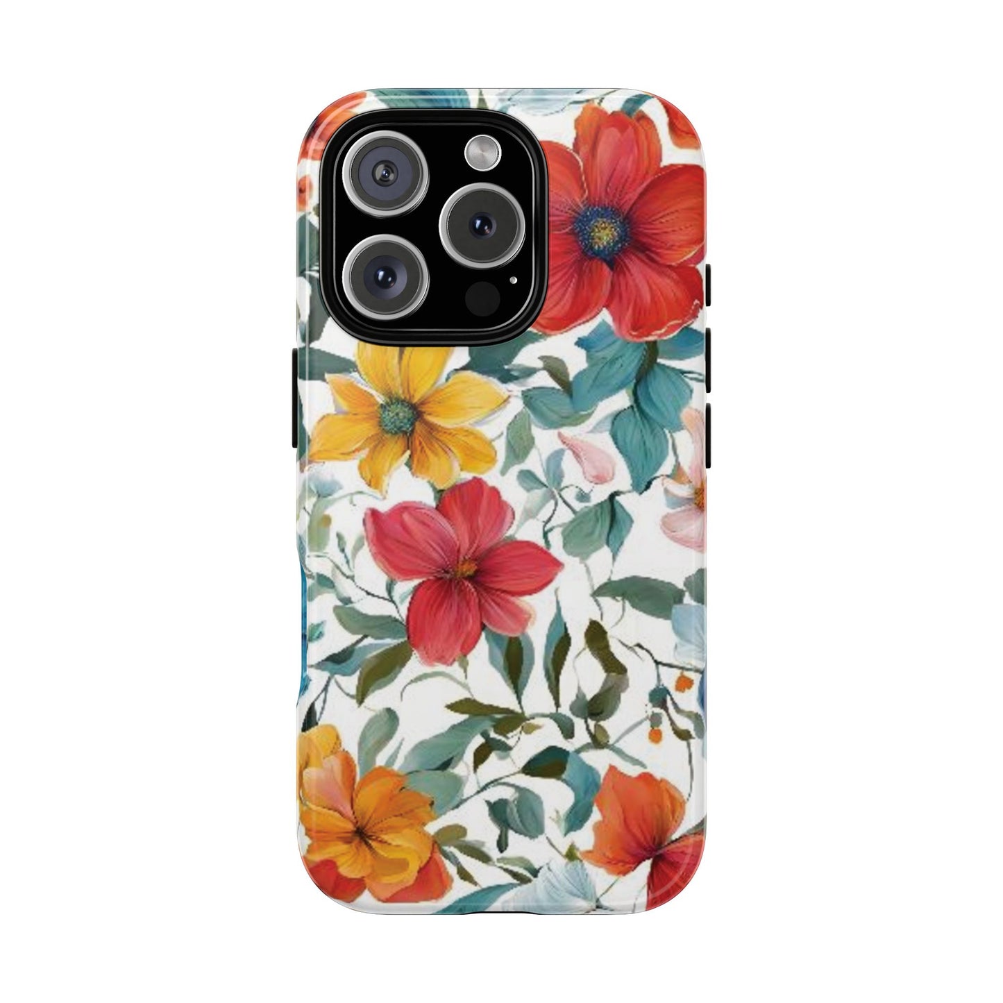 Floral Phone Cases for  iPhone, Samsung Galaxy, and Google Pixel devices - Double layers for extra durability and protection