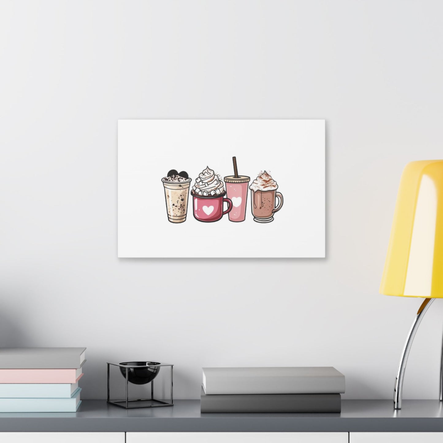 "Coffee Love" Classic Stretched Canvas. With 20 different sizes to choose