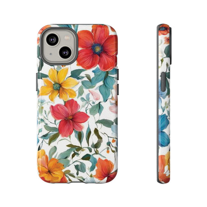 Floral Phone Cases for  iPhone, Samsung Galaxy, and Google Pixel devices - Double layers for extra durability and protection