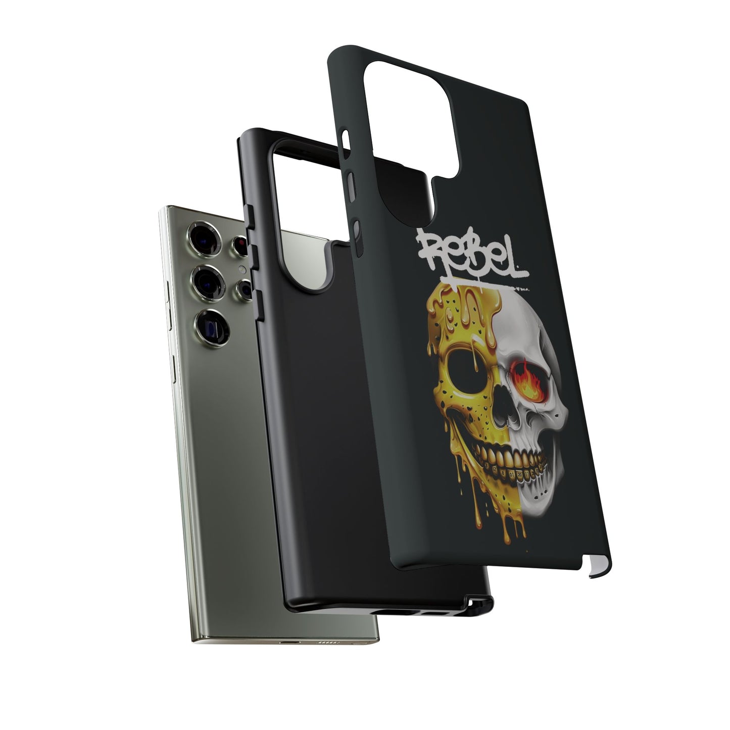 Rebel Skull Phone Case - Black