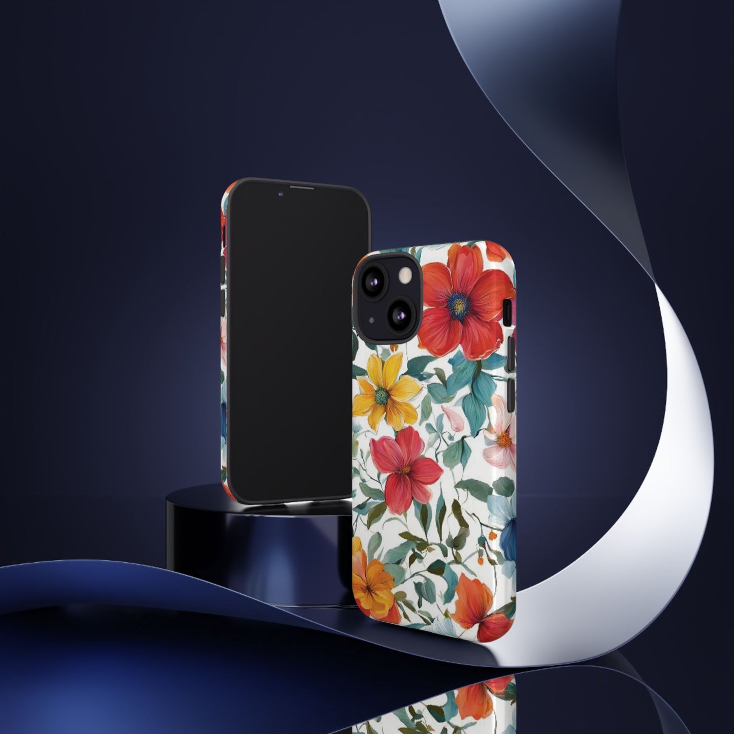 Floral Phone Cases for  iPhone, Samsung Galaxy, and Google Pixel devices - Double layers for extra durability and protection