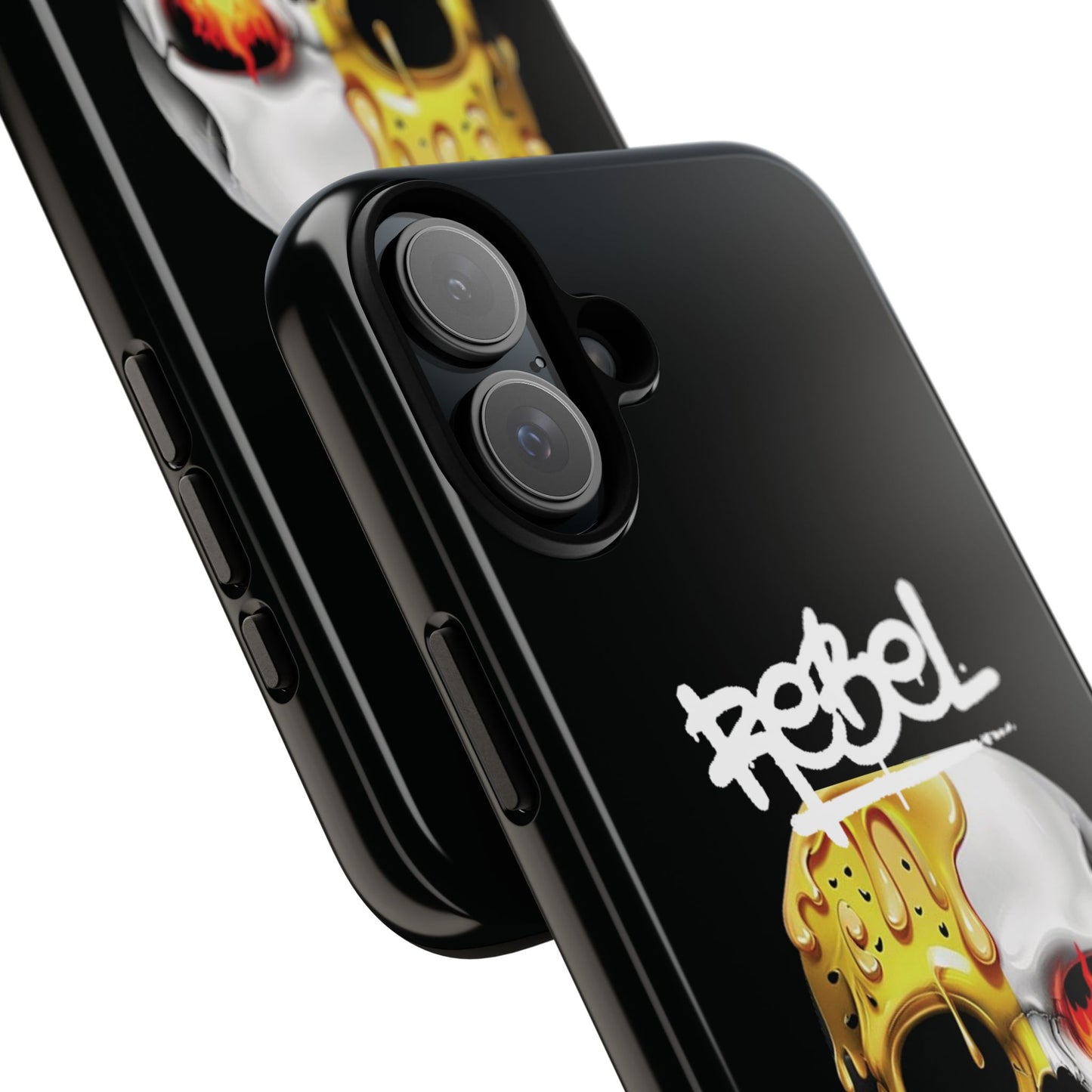 Rebel Skull Phone Case - Black