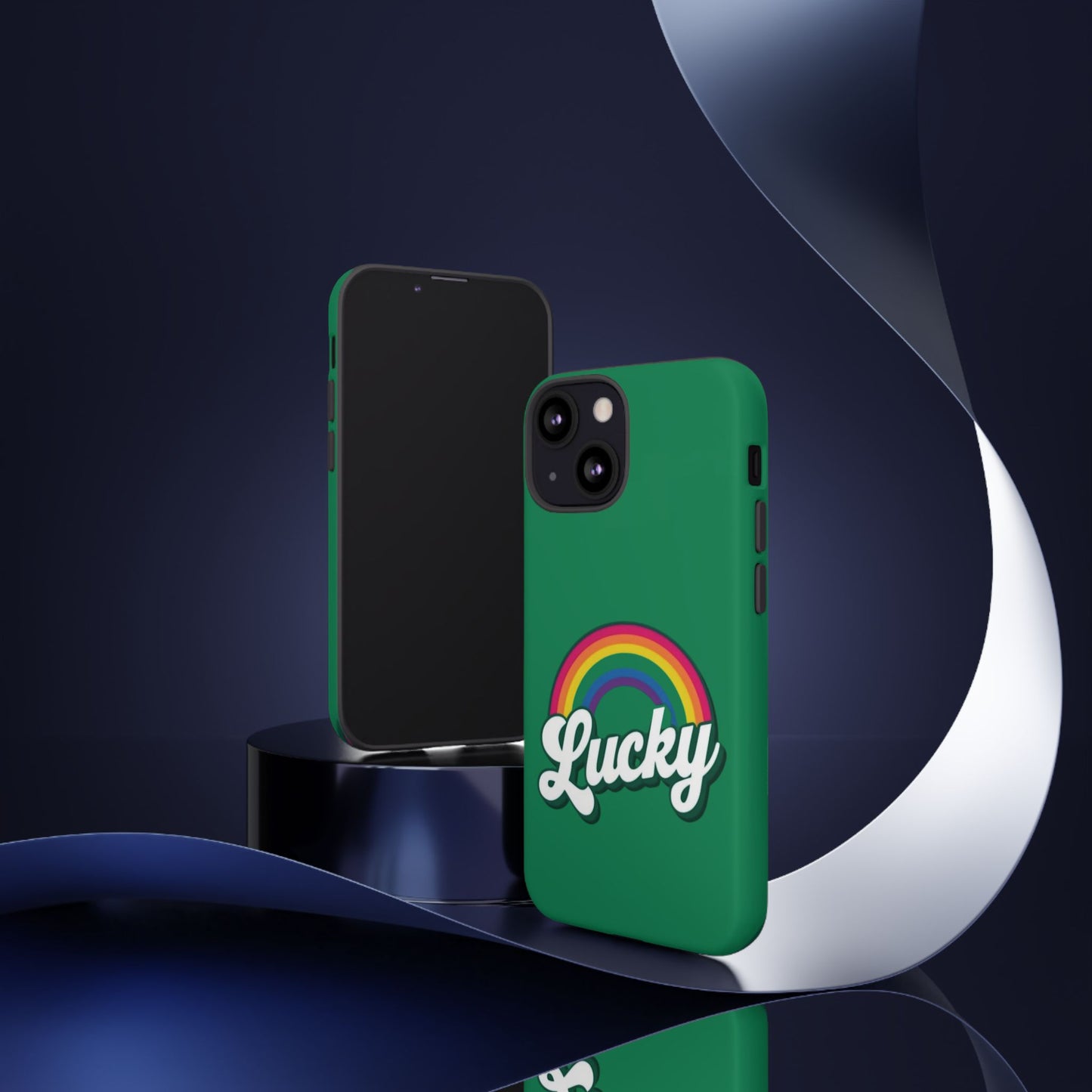 Lucky Rainbow Tough Phone Cases, iPhone, Samsung Galaxy, Google Pixel, Choose any phone model