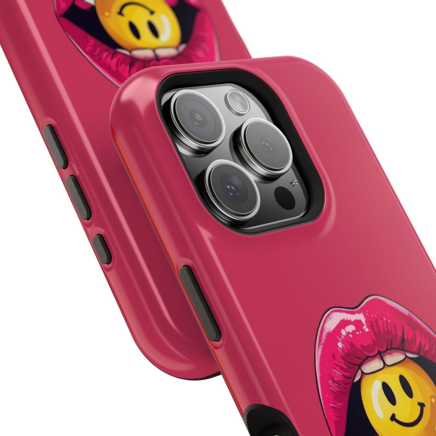 Lips & A Smiley Face Lollipop Magnetic Phone Case