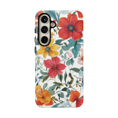 Floral Phone Cases for  iPhone, Samsung Galaxy, and Google Pixel devices - Double layers for extra durability and protection