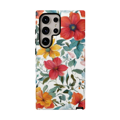 Floral Phone Cases for  iPhone, Samsung Galaxy, and Google Pixel devices - Double layers for extra durability and protection