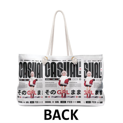 "Casual Girl" Anime - Weekender Bag And Purse