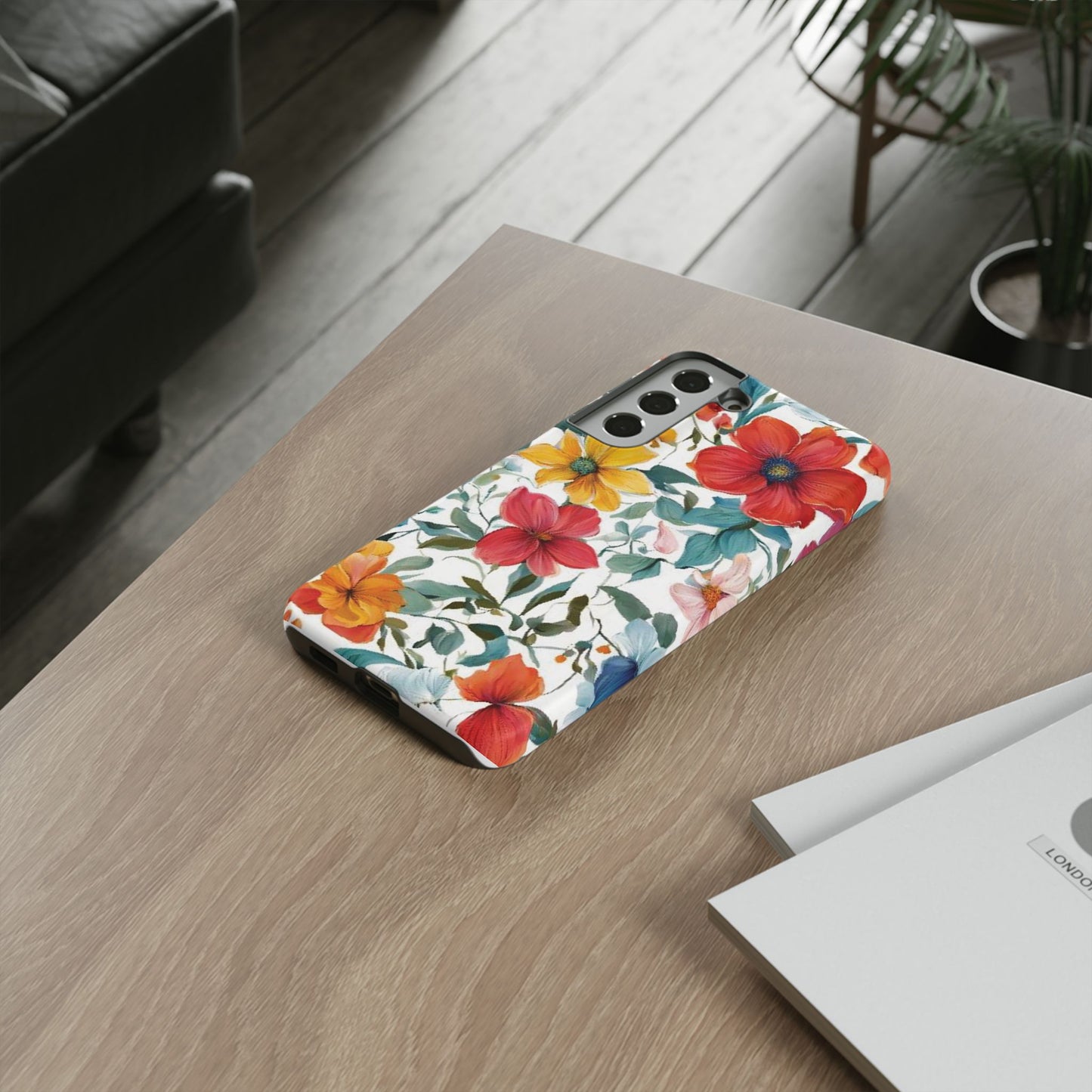 Floral Phone Cases for  iPhone, Samsung Galaxy, and Google Pixel devices - Double layers for extra durability and protection