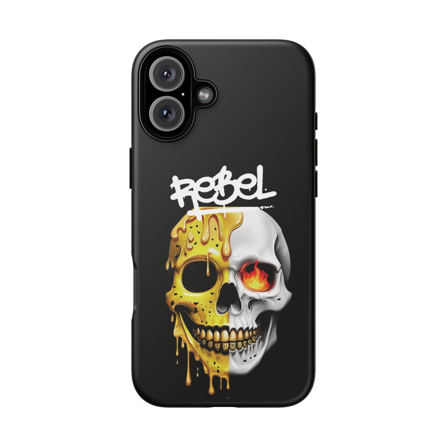 Rebel Skull Phone Case - Black