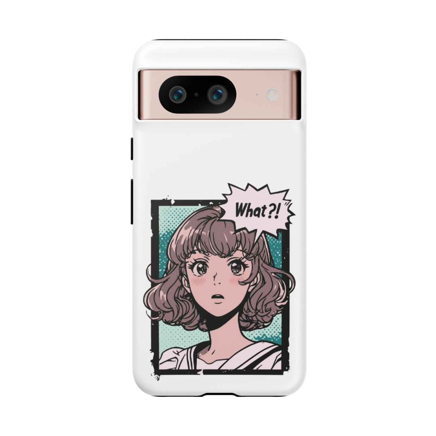 "What?!" Anime Phone Caes - Durable, Tough Cases - iPhone, Samsung Galaxy, and Google Pixel