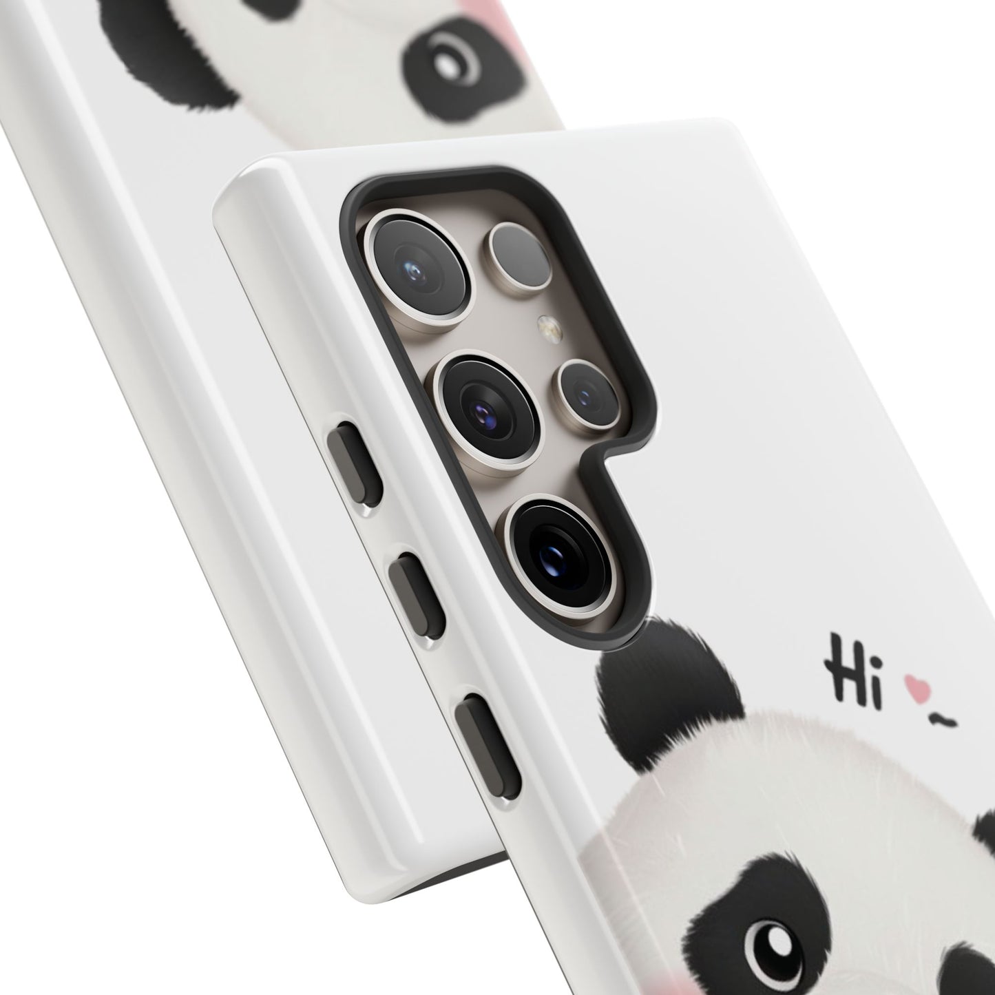 "Hi Cute Panda" Phone Case for iPhone, Samsung Galaxy, and Google Pixel devices