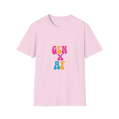 GEN X AF Unisex Softstyle T-Shirt - Retro Vintage Vibe for Nostalgic Millennials