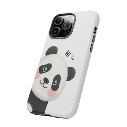 "Hi Cute Panda" Phone Case for iPhone, Samsung Galaxy, and Google Pixel devices