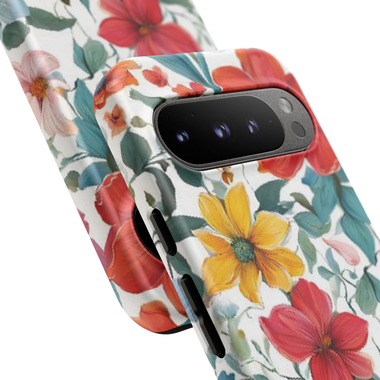 Floral Phone Cases for  iPhone, Samsung Galaxy, and Google Pixel devices - Double layers for extra durability and protection