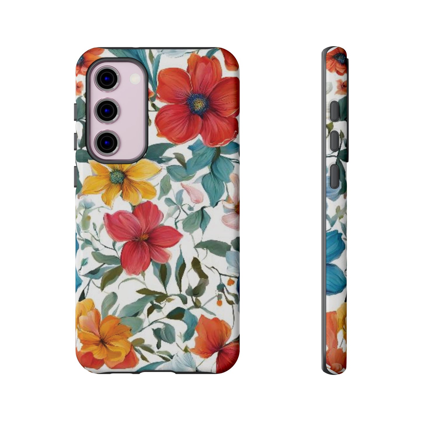 Floral Phone Cases for  iPhone, Samsung Galaxy, and Google Pixel devices - Double layers for extra durability and protection