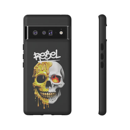 Rebel Skull Phone Case - Black