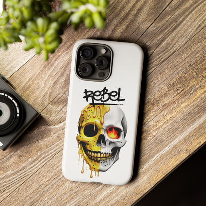 Rebel Skull Phone Case - White