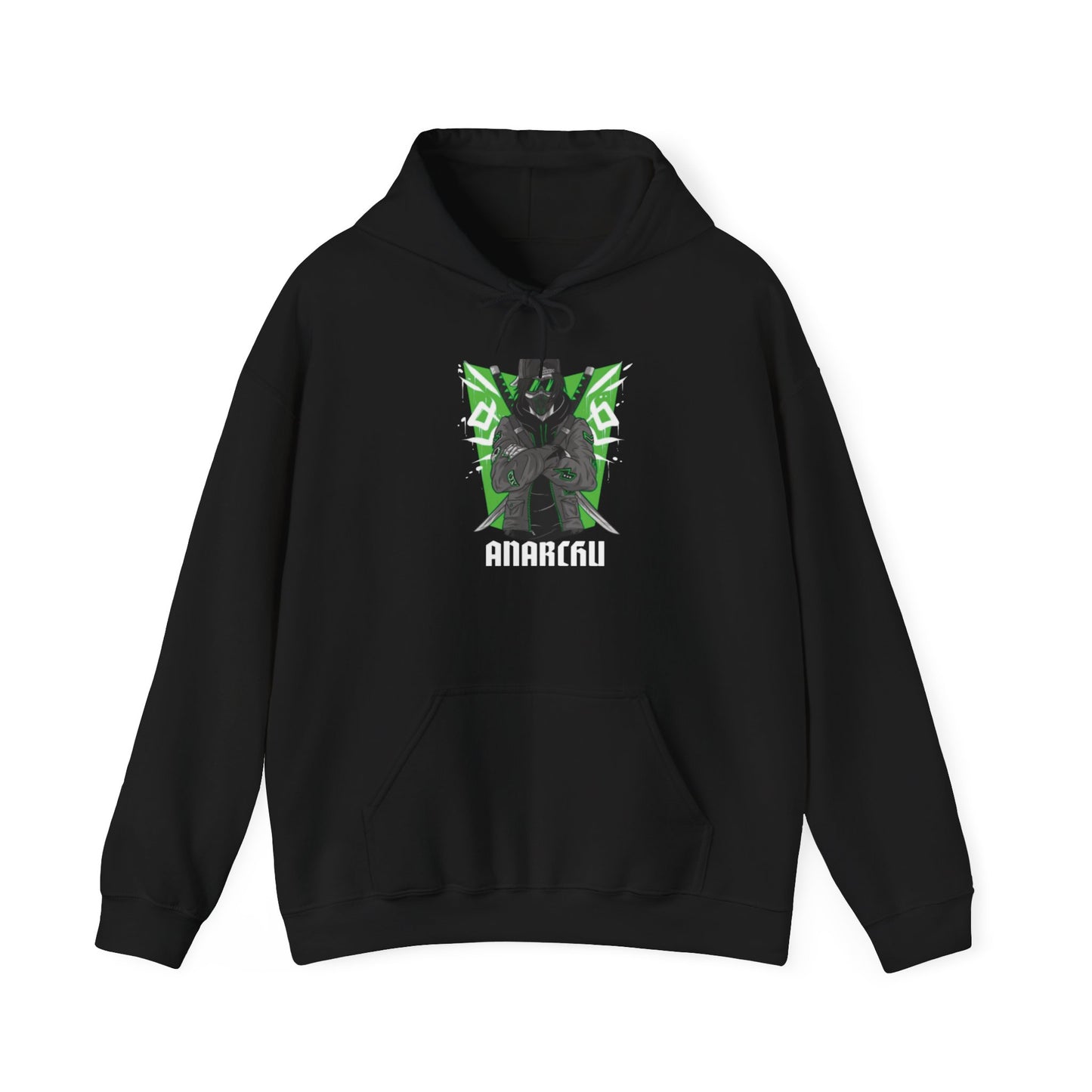 "Anime Anarchy" Hooded Sweatshirt for Men and Women - Unisex Heavy Blend™