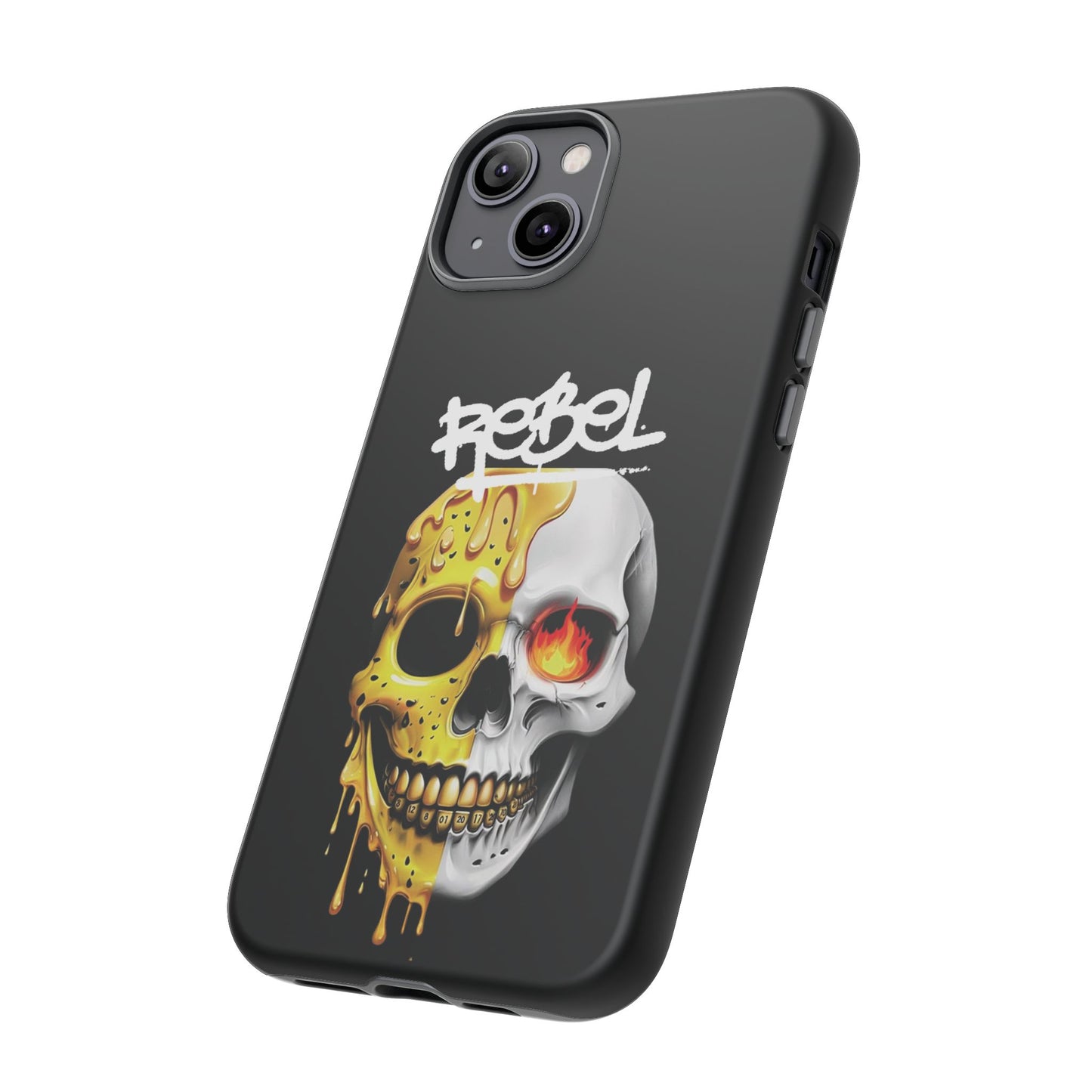 Rebel Skull Phone Case - Black