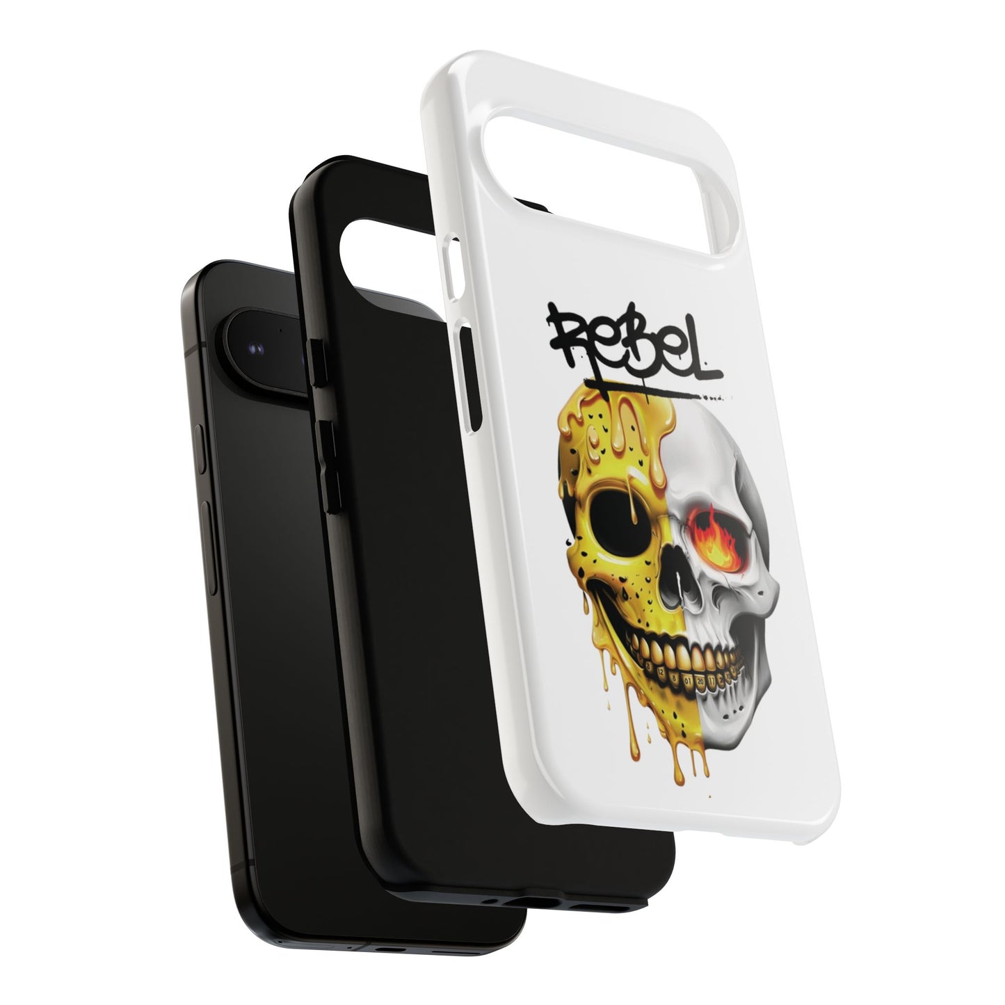 Rebel Skull Phone Case - White