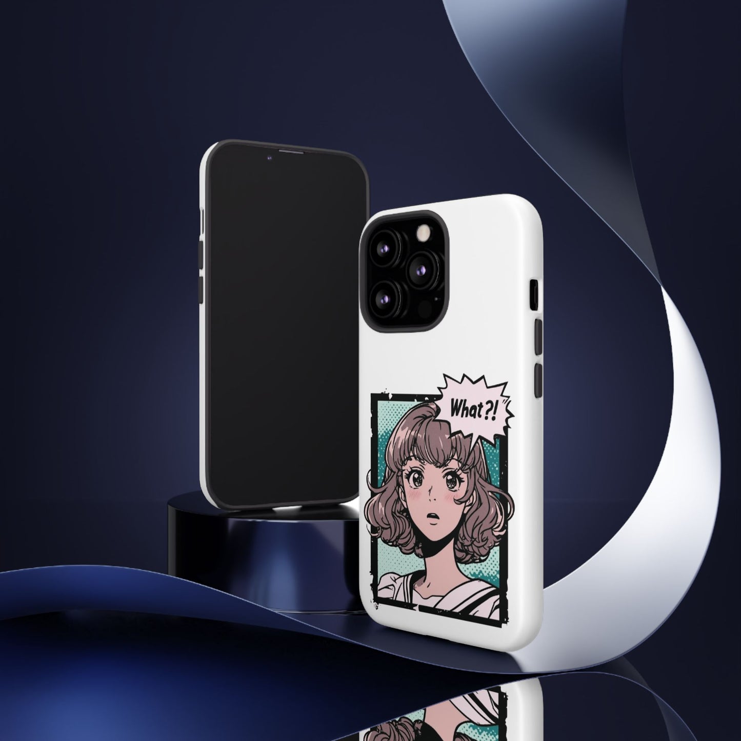 "What?!" Anime Phone Caes - Durable, Tough Cases - iPhone, Samsung Galaxy, and Google Pixel