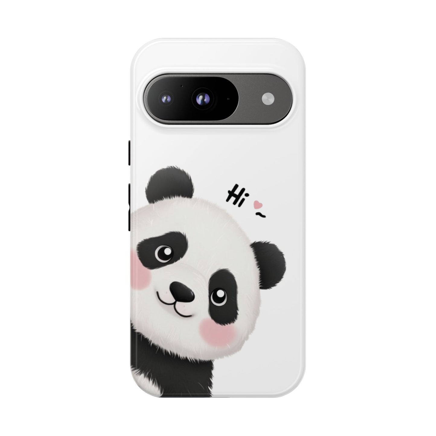 "Hi Cute Panda" Phone Case for iPhone, Samsung Galaxy, and Google Pixel devices