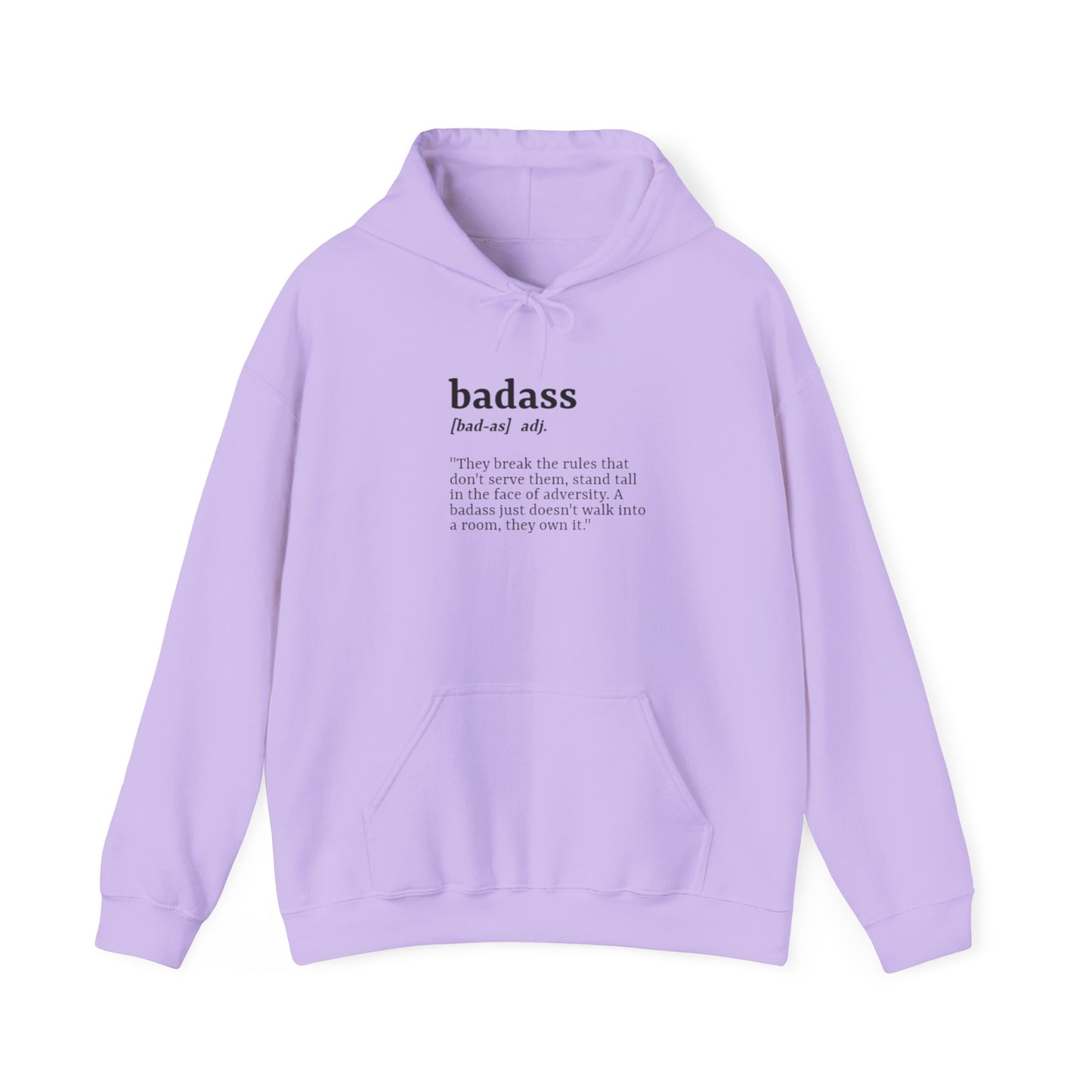 Badass Definition Hoodie – Black Text