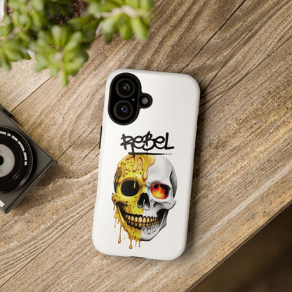 Rebel Skull Phone Case - White