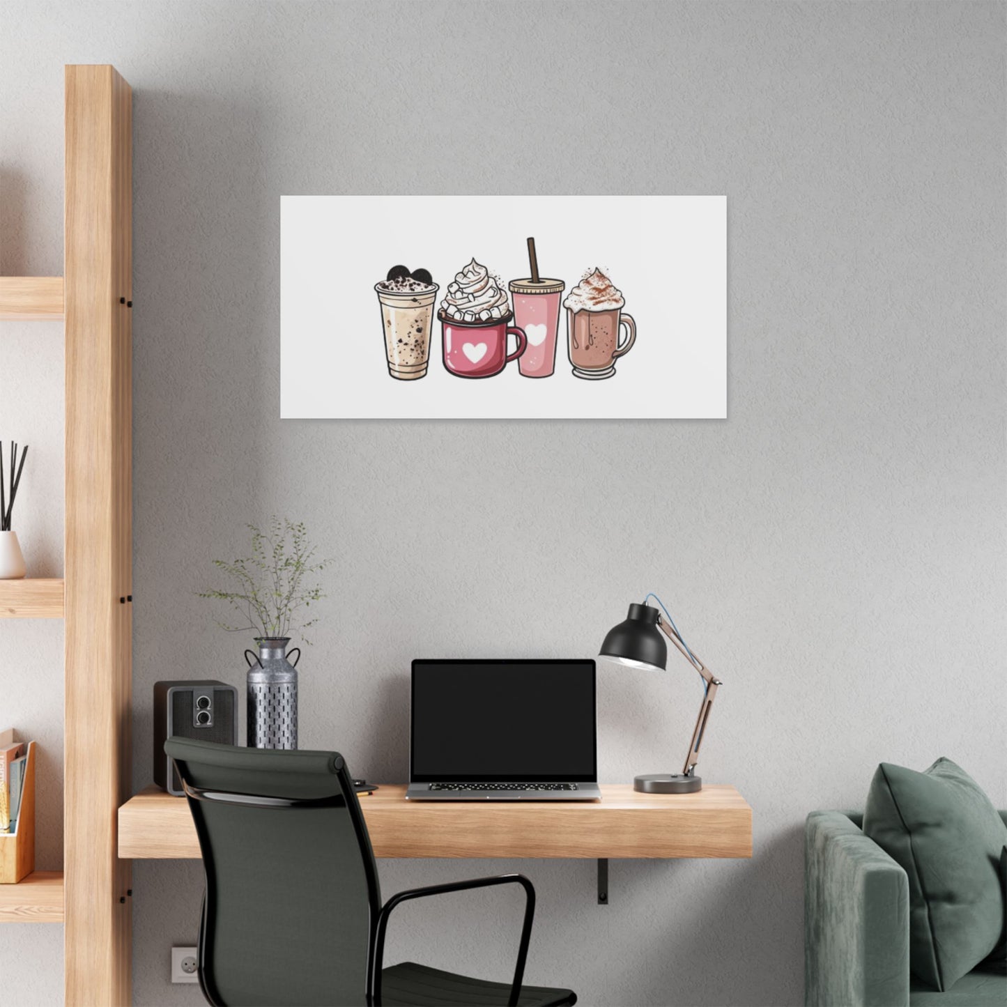 "Coffee Love" Classic Stretched Canvas. With 20 different sizes to choose