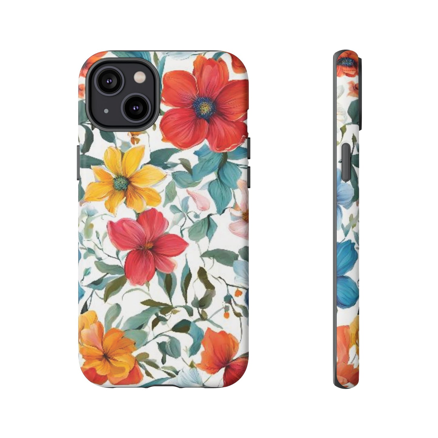 Floral Phone Cases for  iPhone, Samsung Galaxy, and Google Pixel devices - Double layers for extra durability and protection