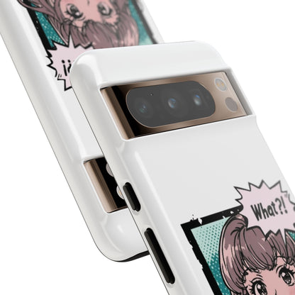 "What?!" Anime Phone Caes - Durable, Tough Cases - iPhone, Samsung Galaxy, and Google Pixel