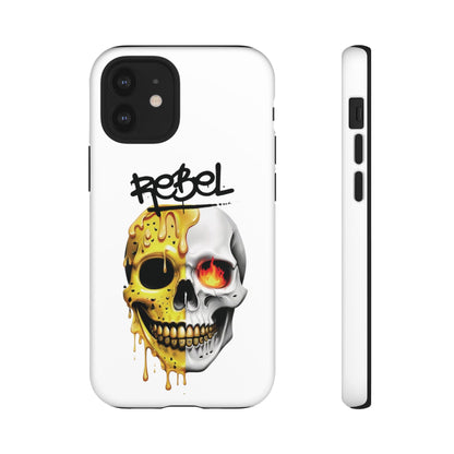 Rebel Skull Phone Case - White