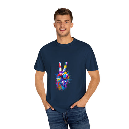 Vibrant Peace Sign - Unisex T-Shirt