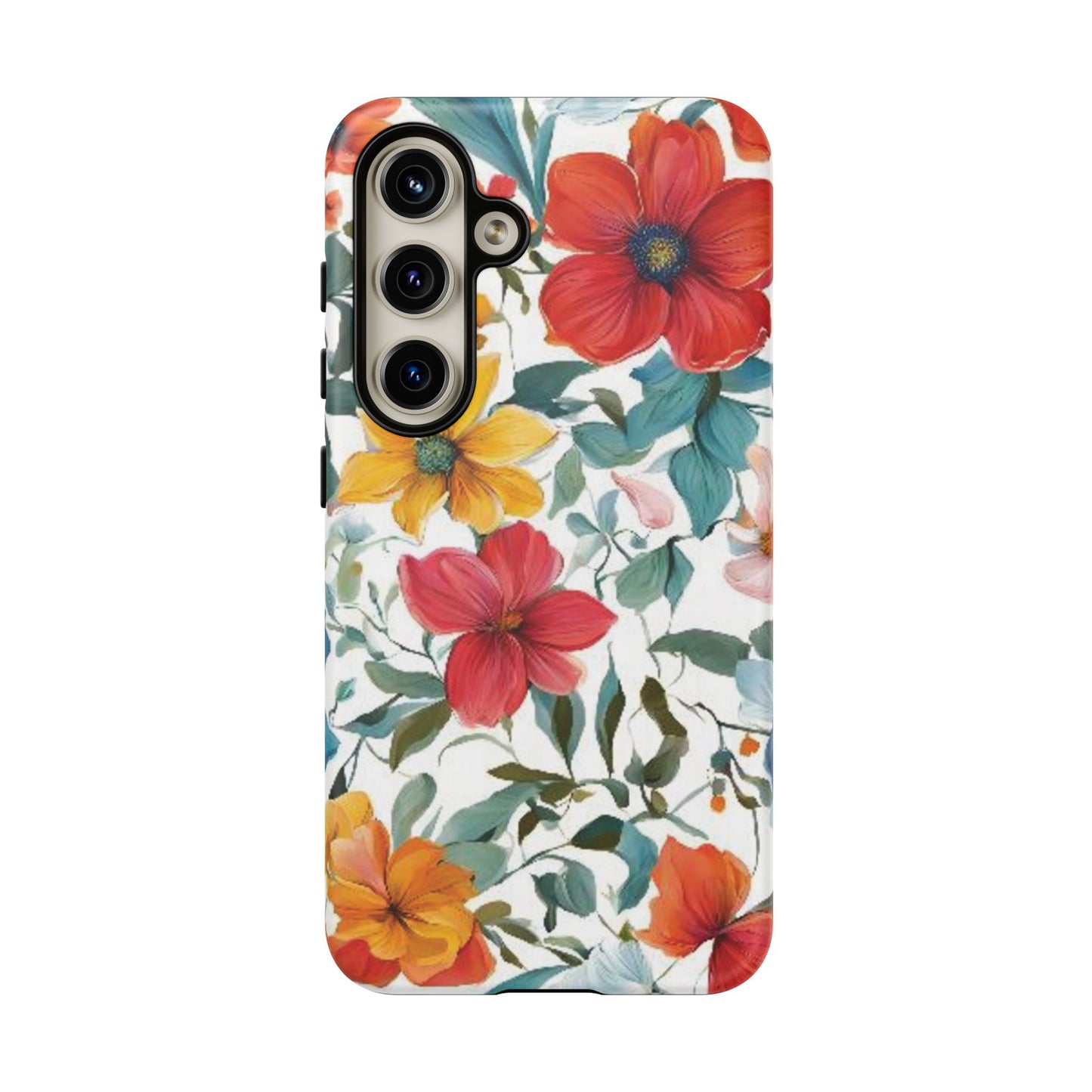 Floral Phone Cases for  iPhone, Samsung Galaxy, and Google Pixel devices - Double layers for extra durability and protection