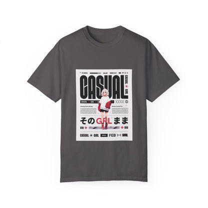 "Casual Girl", Women's and Men's Anime T-shirt