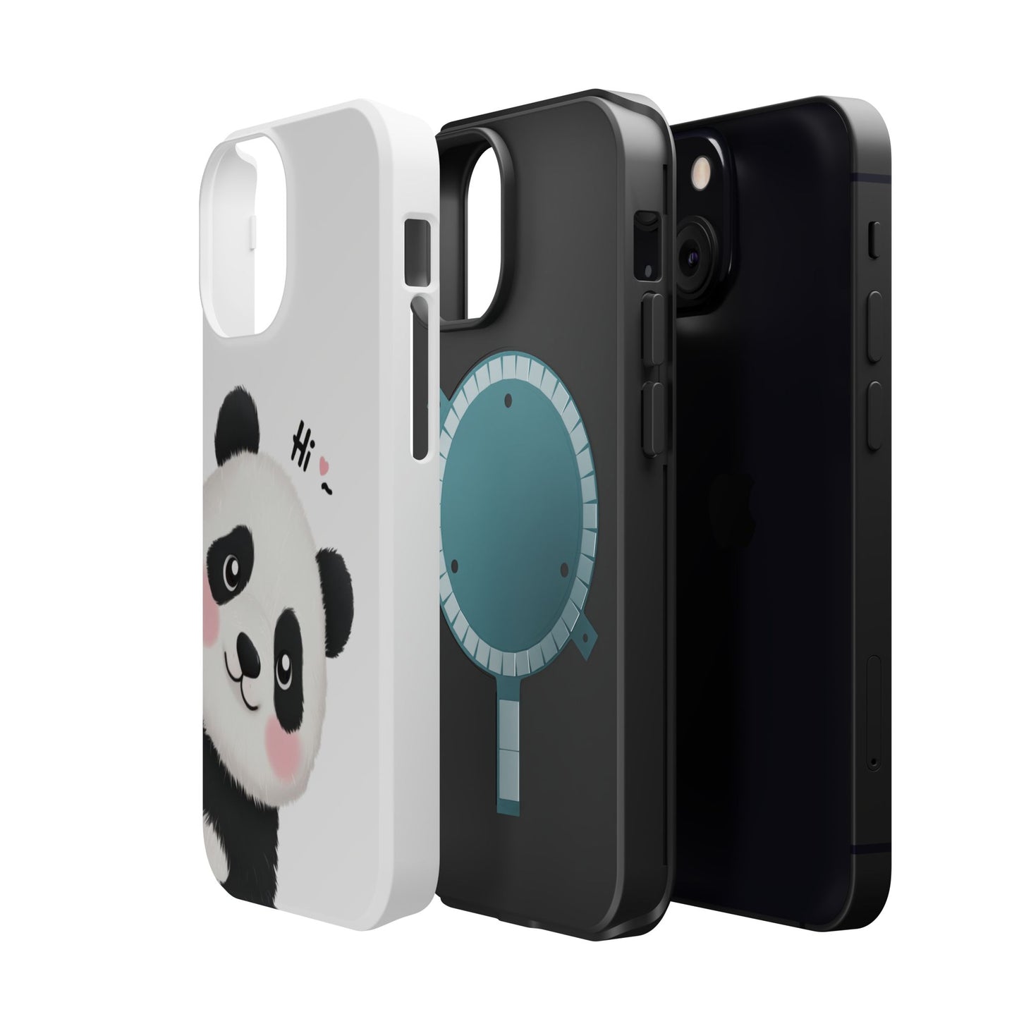 "Cute Panda" Magnetic Phone Cases for iPhones