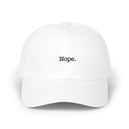 'Nope.' Classic Hat - Casual Adjustable Hat for Everyday Style