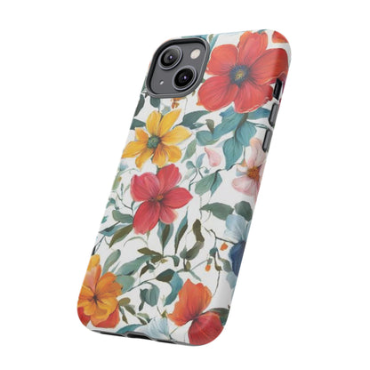 Floral Phone Cases for  iPhone, Samsung Galaxy, and Google Pixel devices - Double layers for extra durability and protection