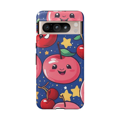 "Cute Cherry In The Sky" Phone Case, Tough Cases - iPhone, Samsung Galaxy, and Google Pixel