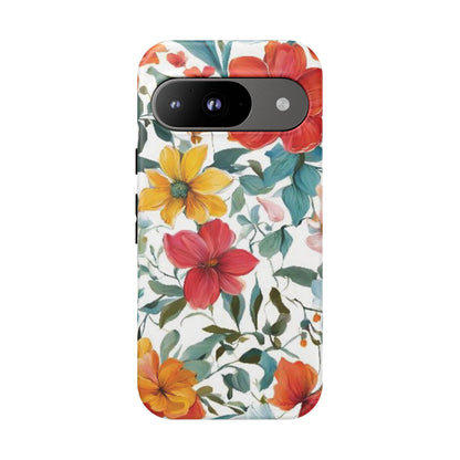 Floral Phone Cases for  iPhone, Samsung Galaxy, and Google Pixel devices - Double layers for extra durability and protection